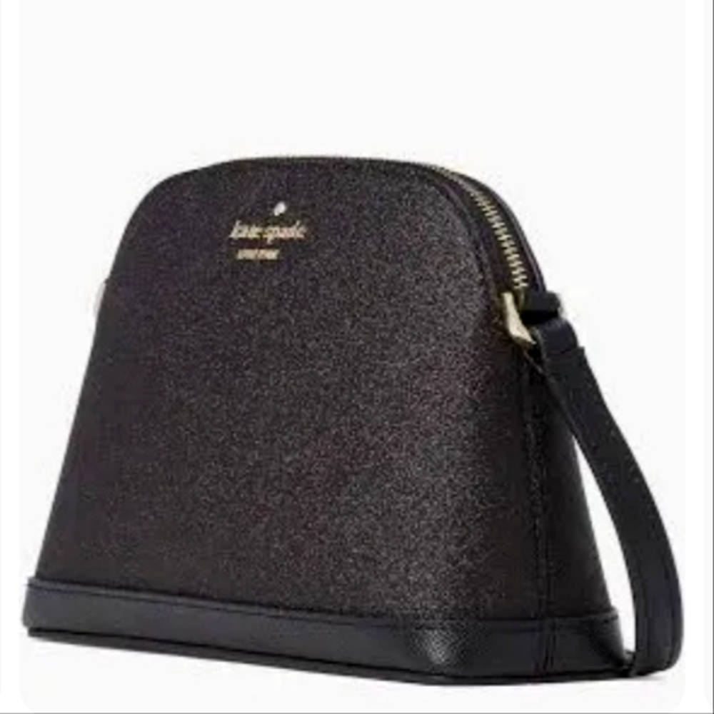 Kate Spade Tinsel Small Dome Crossbody Purse Black